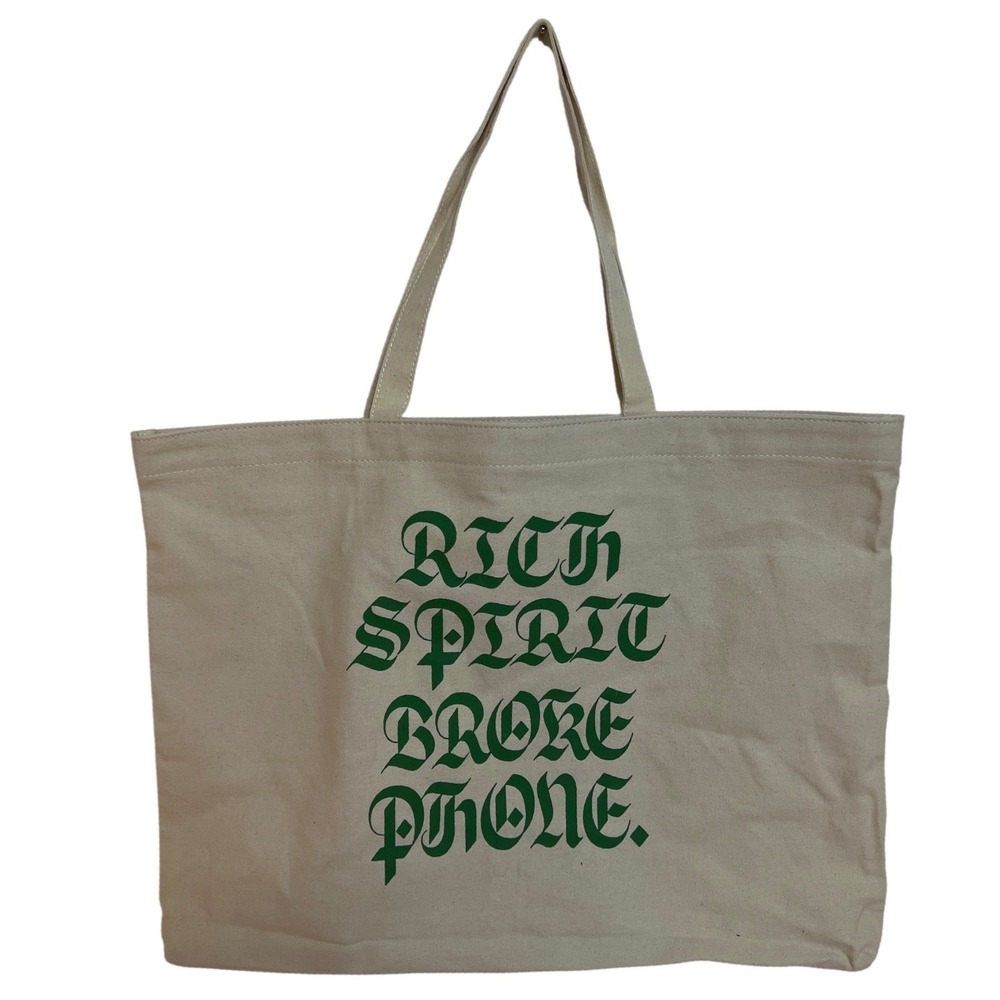 Kendrick Lamar The Big Steppers Tour 2022 Canvas Tote Bag Rich Spirit Broke Phon